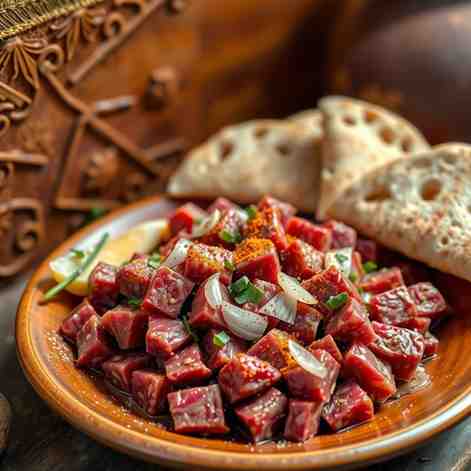 Eritrean Gored Gored - Raw Beef Recipe
